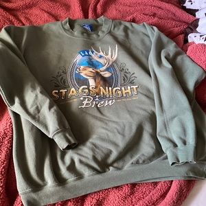 Vintage brewery deer crewneck